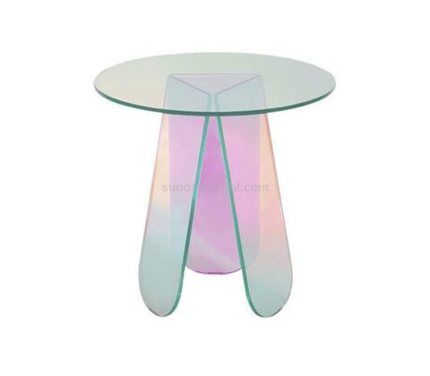 Custom rainbow acrylic table