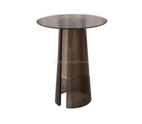 Custom round plexiglass table