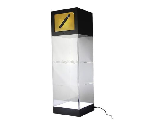 Personalized acrylic display case with led lights