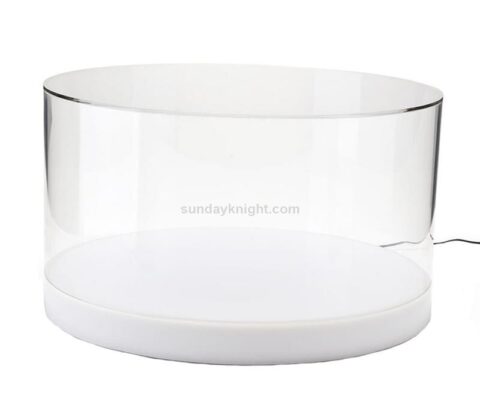 SKLC-028-1 Cilindro espositore acrilico a LED personalizzato