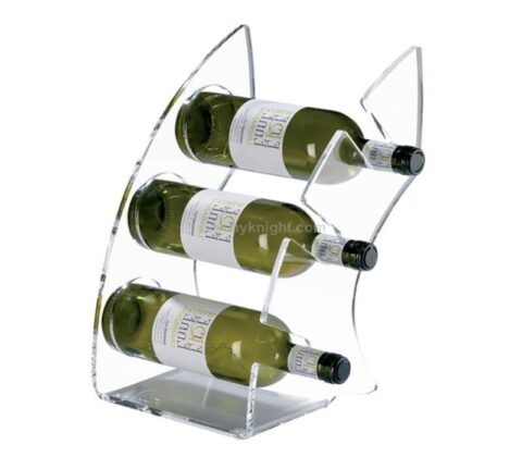 Custom clear acrylic wine rack