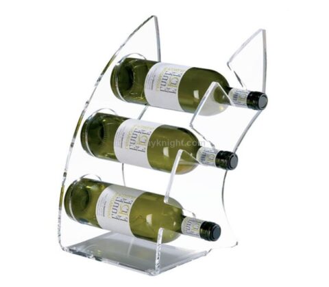 Custom made wine display rack acrylic wine stand wine bottle holder