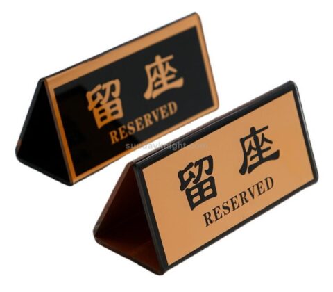 Custom Hotel Restaurant Reserved Table Signs Wholesale