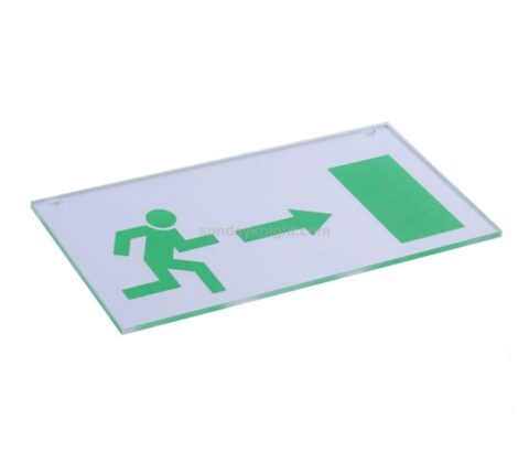 SKAS-126-3 Custom wall mounted acrylic EXIT fire signs