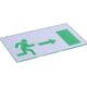 SKAS-126-3 Custom wall mounted acrylic EXIT fire signs