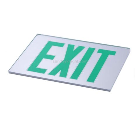 Custom wall mounted acrylic EXIT fire signs