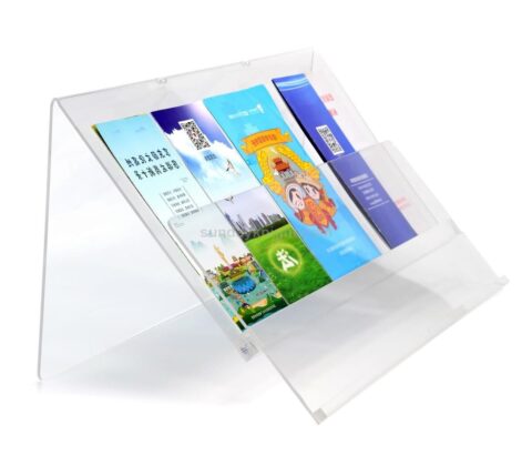 Custom clear acrylic leaflet stand