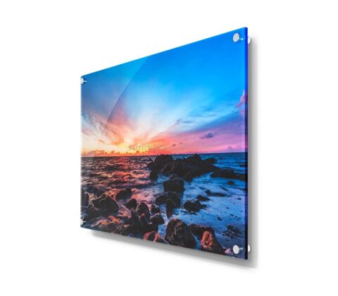 Custom printing frameless wall mounted acrylic picture frames