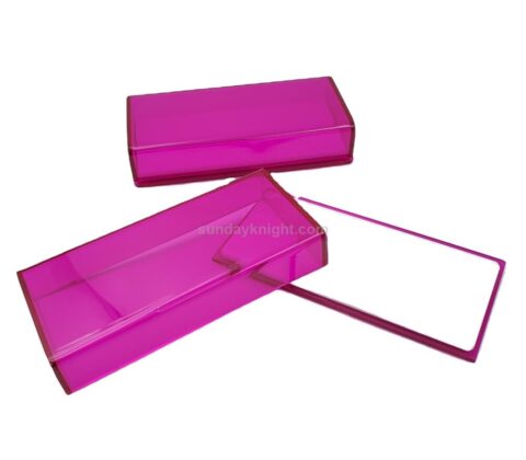 SKAB-195-5 Custom Non Reflective Lash Tile Box Acrylic Lash Case For Eyelash Extension Work