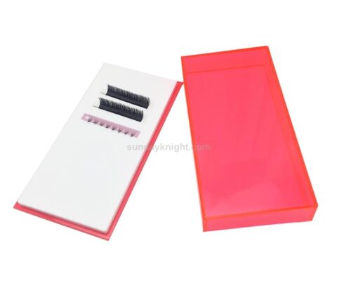 SKAB-195-6 Custom Non Reflective Lash Tile Box Acrylic Lash Case For Eyelash Extension Work