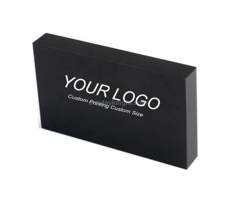 SKCA-076-2 Custom solid acrylic logo block acrylic brand block display cube wholesale