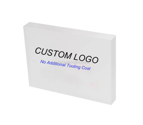 SKCA-076-3 Custom solid acrylic logo block acrylic brand block display cube wholesale