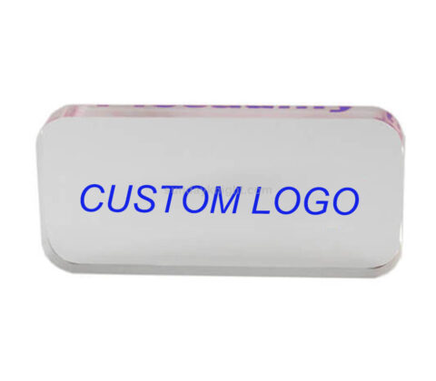 SKCA-076-5 Custom solid acrylic logo block acrylic brand block display cube wholesale