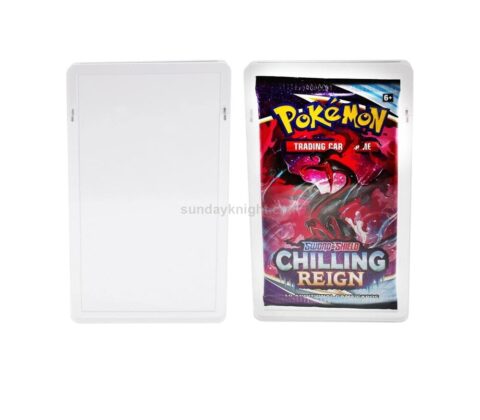 SKPA-007-3 Custom Acrylic Pokemon Pack Display Stand Clear Magnetic Lid Booster Pack Display Holder