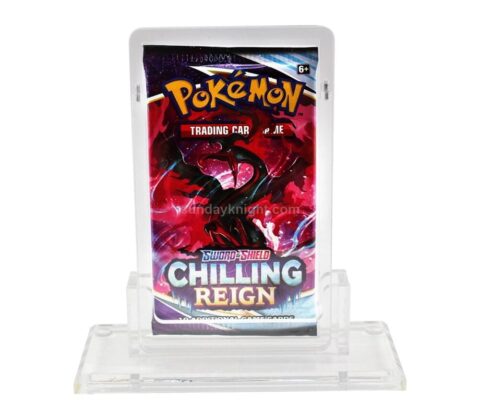 Custom Acrylic Pokemon Pack Display Stand Clear Magnetic Lid