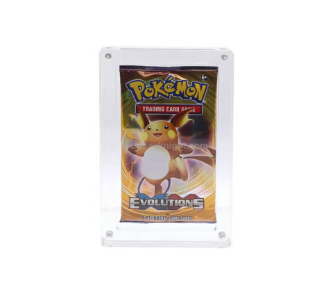 Custom magnetic Pokemone card booster pack case trading cards PSA Protective holder
