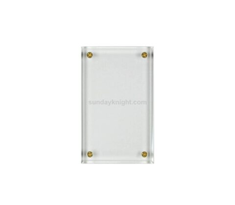 SKPA-010-1 Clear Acrylic Booster Card Display Case for Protection with Screwdown Custom Acrylic Game Card Collectible Display Box
