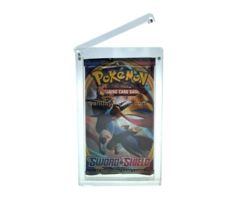 Custom Pokemon trading card booster pack case PSA Protective holder with magnets closure
