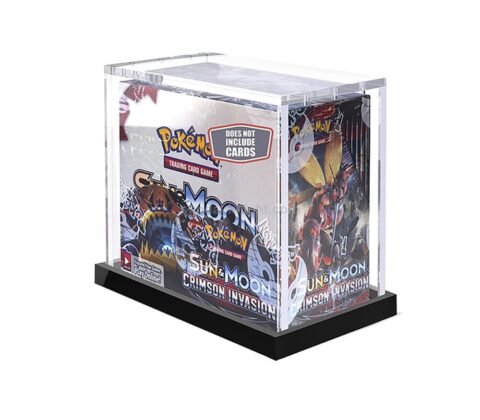 Custom Pokemon UPC ETB Booster Box Display case with Magnet Lid