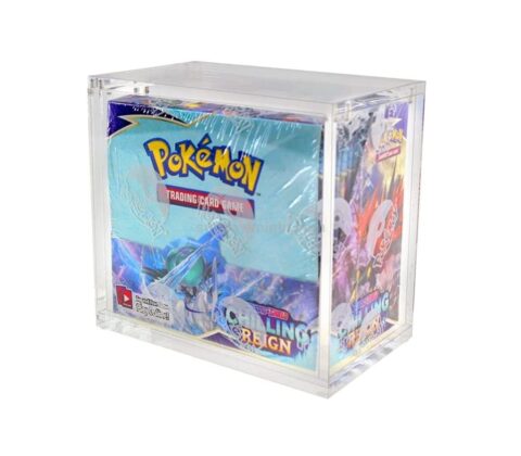 SKPA-016-1 Custom magnetic pokemon etb display case acrylic Metazoo MTG Elite Trainer box booster box protector case