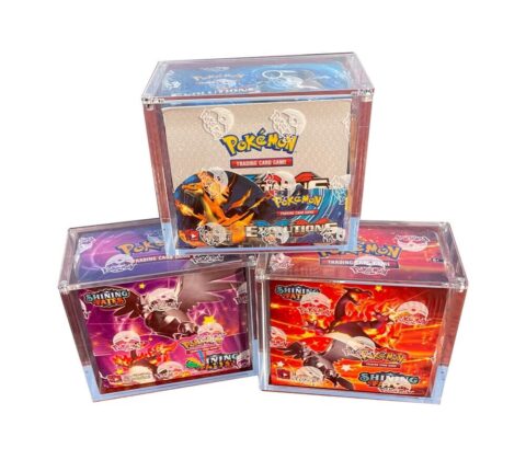 SKPA-016-1 Custom magnetic pokemon etb display case acrylic Metazoo MTG Elite Trainer box booster box protector case