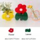 Modern Minimalist Ins Colorful Acrylic Flower Vase Green Leaf Art Ornament