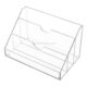 3 Slot Clear Acrylic Tabletop Mail Sorter Desktop Organizer Wholesale