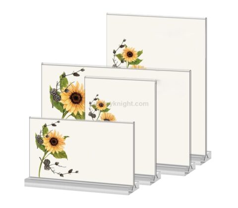 Benutzerdefinierte Acryl Zeichen Halter Display Stand für Menü ad Frame