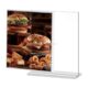 Benutzerdefinierte Acryl Zeichen Halter Display Stand für Menü ad Frame