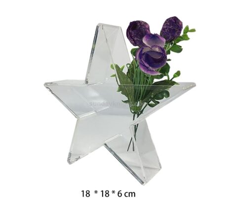 SKVA-008-4 Custom Wedding Table Star Shape Flower Vase
