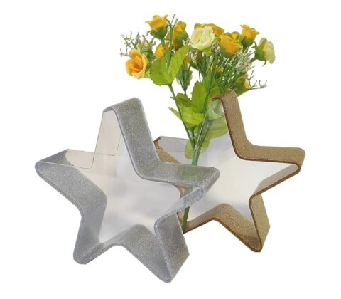 Custom Wedding Table Star Shape Flower Vase