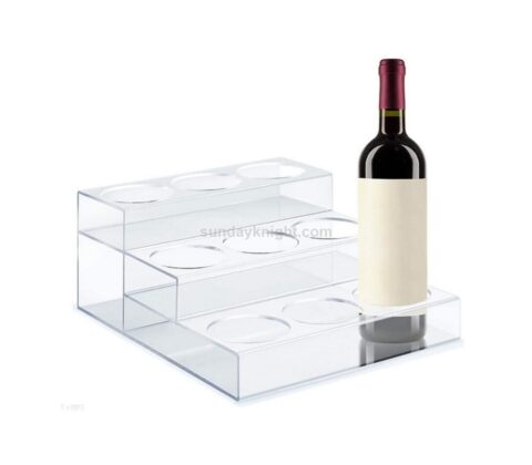 Clear Acrylic Wine Bottle Display Holder Stand Wholesale