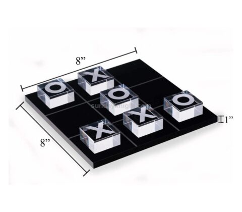 Luxe Acrylic Tic Tac Toe Game Set with Clear Playing Pieces Wholesale