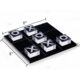 Игровой набор Luxe Acrylic Tic Tac Toe с прозрачными игровыми элементами оптом