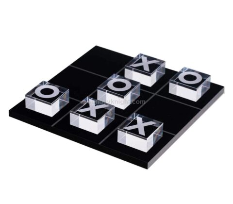 Luxe Acrylic Tic Tac Toe Game Set with Clear Playing Pieces Wholesale