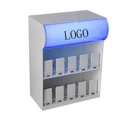 Custom Led Acrylic Cigarette Dispenser Display Case with Pusher
