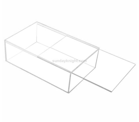 Custom acrylic box with sliding lid