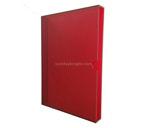 SKAB-197-5 Custom Acrylic Slipcase Book Magazine Slip Case