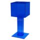 Floor standing acrylic donation boxes with locks