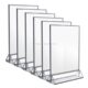 Custom Double Sided Acrylic Gold or Silver Menu Holders Wholesale