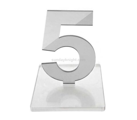Custom Laser Cut Mirrored Acrylic Wedding Party Event Table Numbers