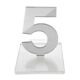 Custom Laser Cut Mirrored Acrylic Wedding Party Event Table Numbers