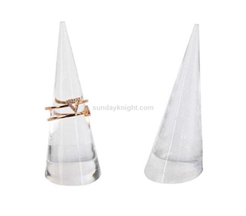 Cone Shape Acrylic Jewelry Finger Ring Display Holder Stand Wholesale