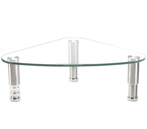 Custom Triangle Desktop Universal Acrylic Corner Stand for Monitor Laptop