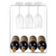 SKWD-184-1 Custom Clear Acrylic Wine Storage Shelf with Glass Hooks