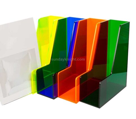 Custom Translucent Color Acrylic Document Display