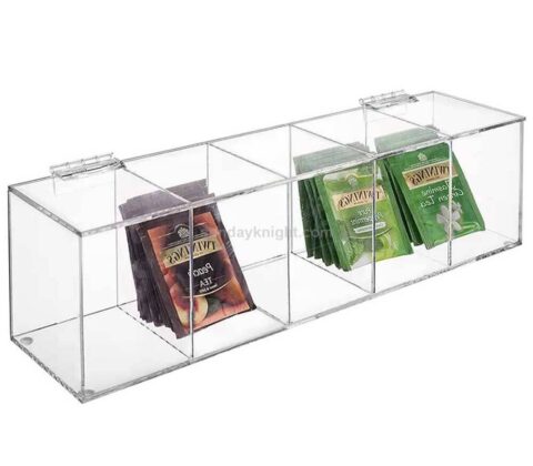 Custom Acrylic Tea Box With Compartments