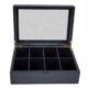 Aangepaste luxe zwarte acryl opbergdoos theezakje theedozen organisator