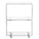 Benutzerdefinierte klare Acryl Haus servieren Badezimmer Trolley Cart