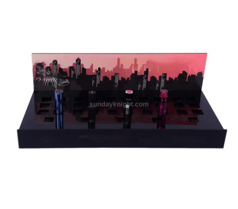 Custom Countertop Acrylic Display Stand For Cosmetic Make Up Lipsticks